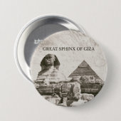 Grote zink in de Giza-piramide Ronde Button 7,6 Cm (Voorkant /achterkant)