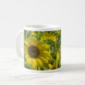 Grote zonnebloem-Mok Koffiemok (Voorkant links)