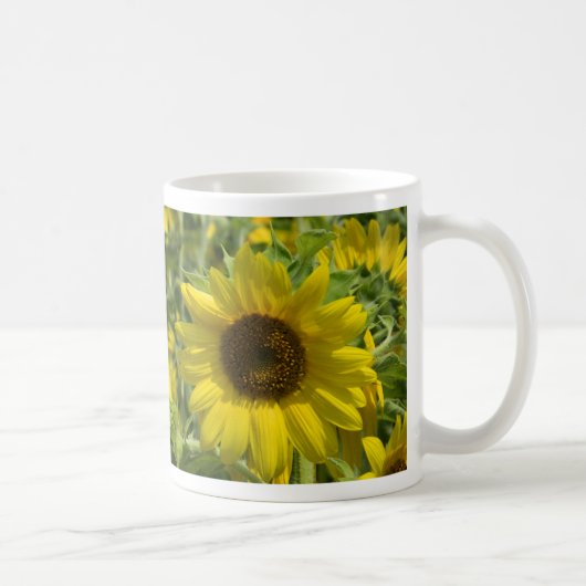 Grote zonnebloem-Mok Koffiemok (Rechts)