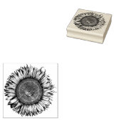 Grote Zonnebloem Rubber Stamp Rubberstempel (Gestempeld)