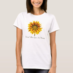 Grote zonnebloem t-shirt