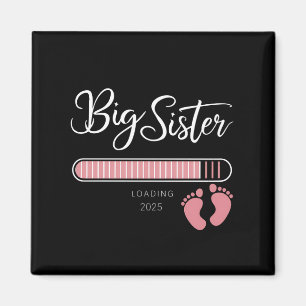 Grote Zus 2025 Ladingszwangerschap Aankondiging Magneet