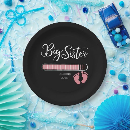 Grote Zus 2025 Ladingszwangerschap Aankondiging Papieren Bordje (Feest)