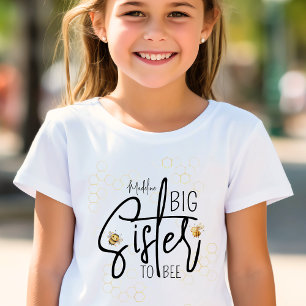 Grote Zus aan Bee Baby shower Sweet Girls T-shirt