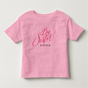 Grote zus gepersonaliseerde naam kinder shirts