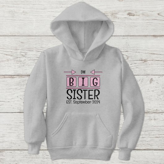 Grote zus initials gest. maand jaar roze