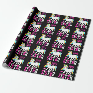 Grote Zus Magische Eenhoorn met Regenboog Manen & Cadeaupapier