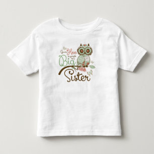 Grote zus om uil te zijn kinder shirts