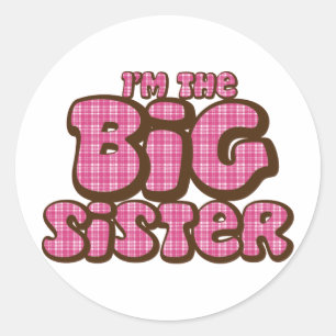 Grote Zus Ronde Sticker