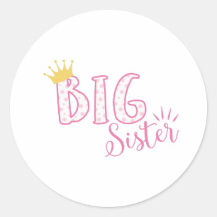 Grote Zus Ronde Sticker