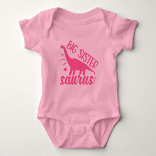 Grote Zus Saurus in Roze Romper