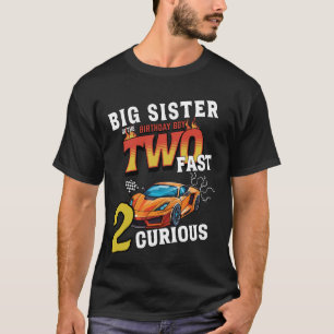 Grote zus van de twee jaar oude verjaardag jongen t-shirt