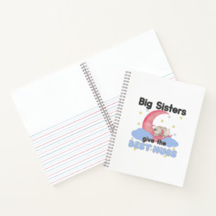 Grote zussen geven de beste knuffels - Maan Konijn Notitieboek