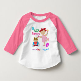 Grote zussen maken een vlinder. t-shirt