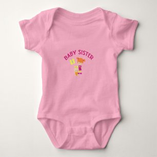 Grote zuster met Baby zuster Butterfly Romper