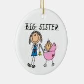 Grote zuster met kleine zusjes keramisch ornament (Rechts)