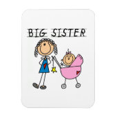 Grote zuster met kleine zusjes magneet (Verticaal)