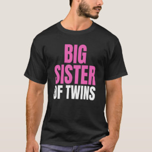 Grote zuster van Twins New Sister Sibling Graphic T-shirt