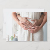 Grote zuster Zwangerschap Fotoaankondigingen Aankondiging (Achterkant)