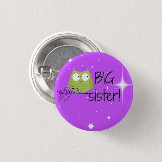 grote zusterknoop ! ronde button 3,2 cm (Voorkant /achterkant)