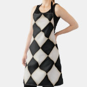 Grote Zwarte & Antiek Witte Diamanten Groot Schort (Insitu)