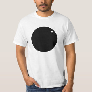 Grote zwarte cirkel - T shirt hel