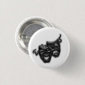 Grote zwarte maskers Mini Button (Voorkant /achterkant)