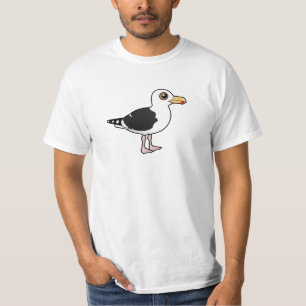 Grote zwarte meeuw t-shirt