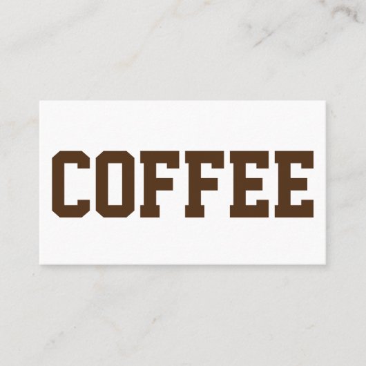 Grote zwarte tekst op witte Punch Loyalty Card (Voorkant)