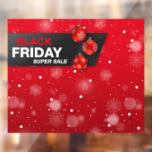 Grote ZWARTE VRIJDAG SUPER SALE Window Cling Raamsticker (Vel 2)