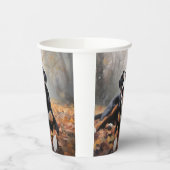 Grote Zwitserse berg in de herfst bladeren Herfst Papieren Bekers (Links)