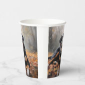 Grote Zwitserse berg in de herfst bladeren Herfst Papieren Bekers (Rechts)