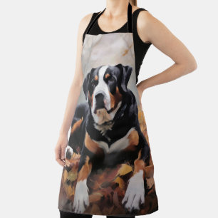 Grote Zwitserse berg in de herfst bladeren Herfst Schort