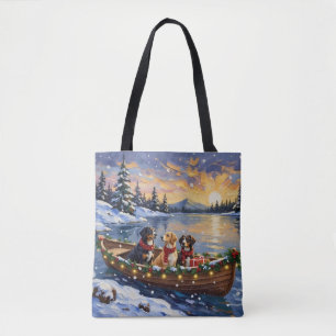 Grote Zwitserse Berghond Kerstboot Vakantie Draagtas