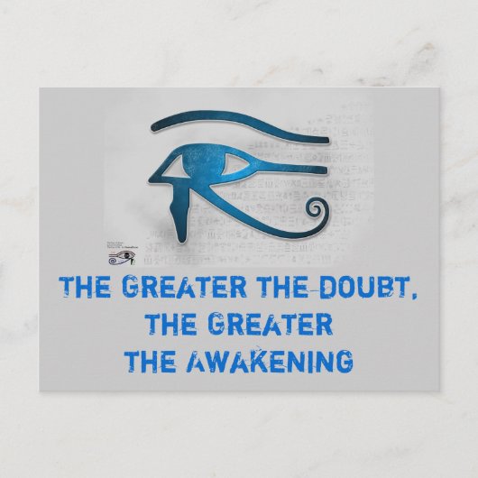 Groter bewustwordend briefkaart (Voorkant)