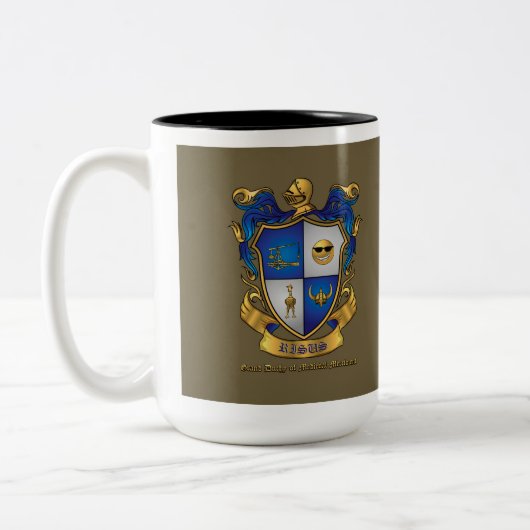 Groter, bouder, GRANDER Tweekleurige Koffiemok (Links)