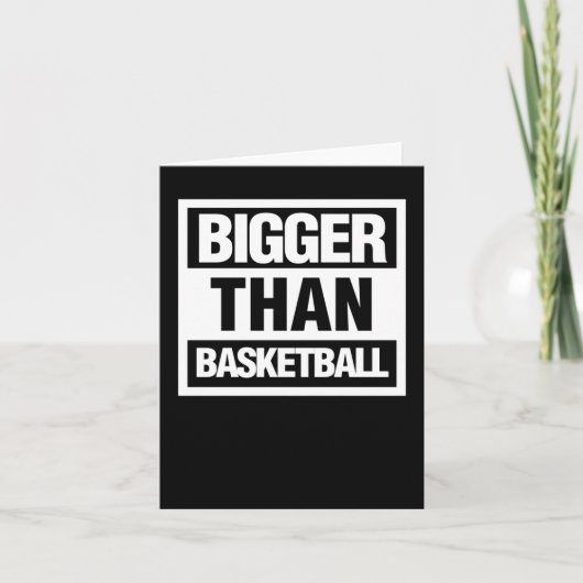 Groter dan basketbal 6 kaart (Voorkant)