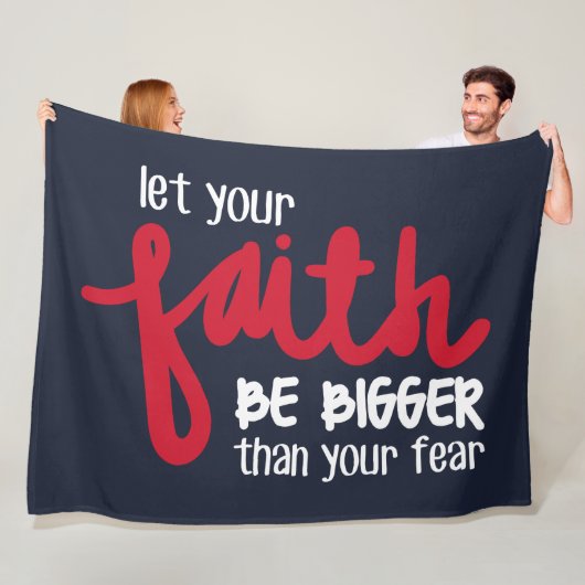 Groter dan je angst fleece deken (In situ)