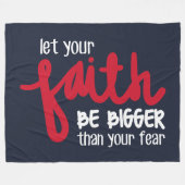 Groter dan je angst fleece deken (Voorkant (Horizontaal))