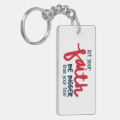 Groter dan je angst sleutelhanger (Voorkant Links)