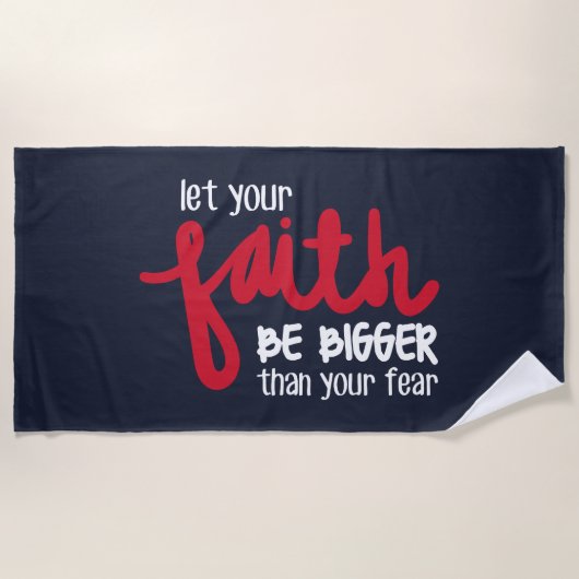 Groter dan je angst strandlaken (Voorkant)