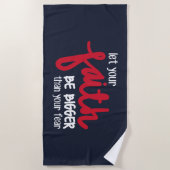 Groter dan je angst strandlaken (Voorkant)