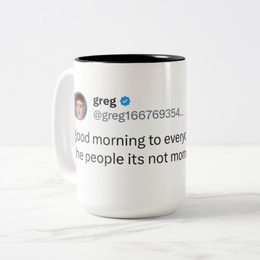 Groter Greg's mok (Voorkant links)