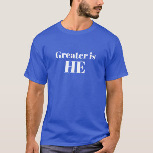Groter is de Inspirerend bijbel Christelijk T-shirt