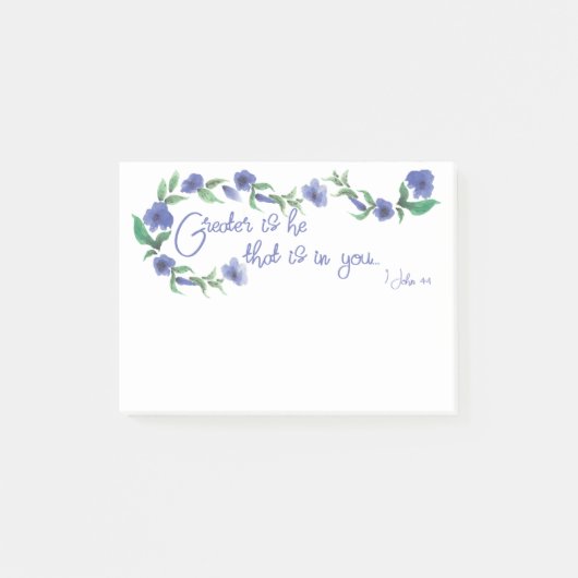 "Groter is hij" kleverige noten Post-it® Notes (Voorkant)