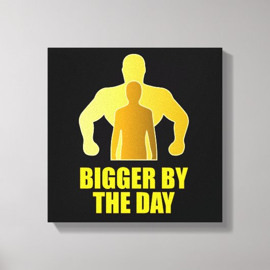 Groter met de dag canvas afdruk (Voorkant)
