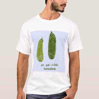 Groter T-shirt "It's Pickle-o'clock Somewhere"