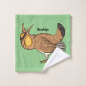 Grotere cartoon van prairie bad handdoek (Wasdoekje)