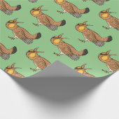 Grotere cartoon van prairie cadeaupapier (Hoek)