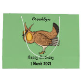 Grotere cartoon van prairie groot cadeauzakje (Achterkant)